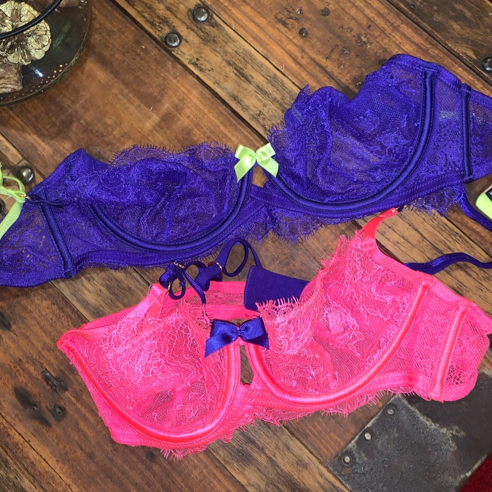 2 Victoria’s Secret Laced Bra’s